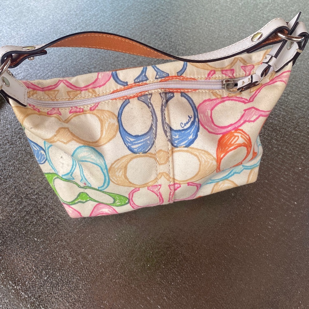 Coach multi colored mini